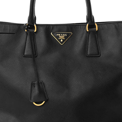 Prada Saffiano Lux Large Tote Black 7 of 10
