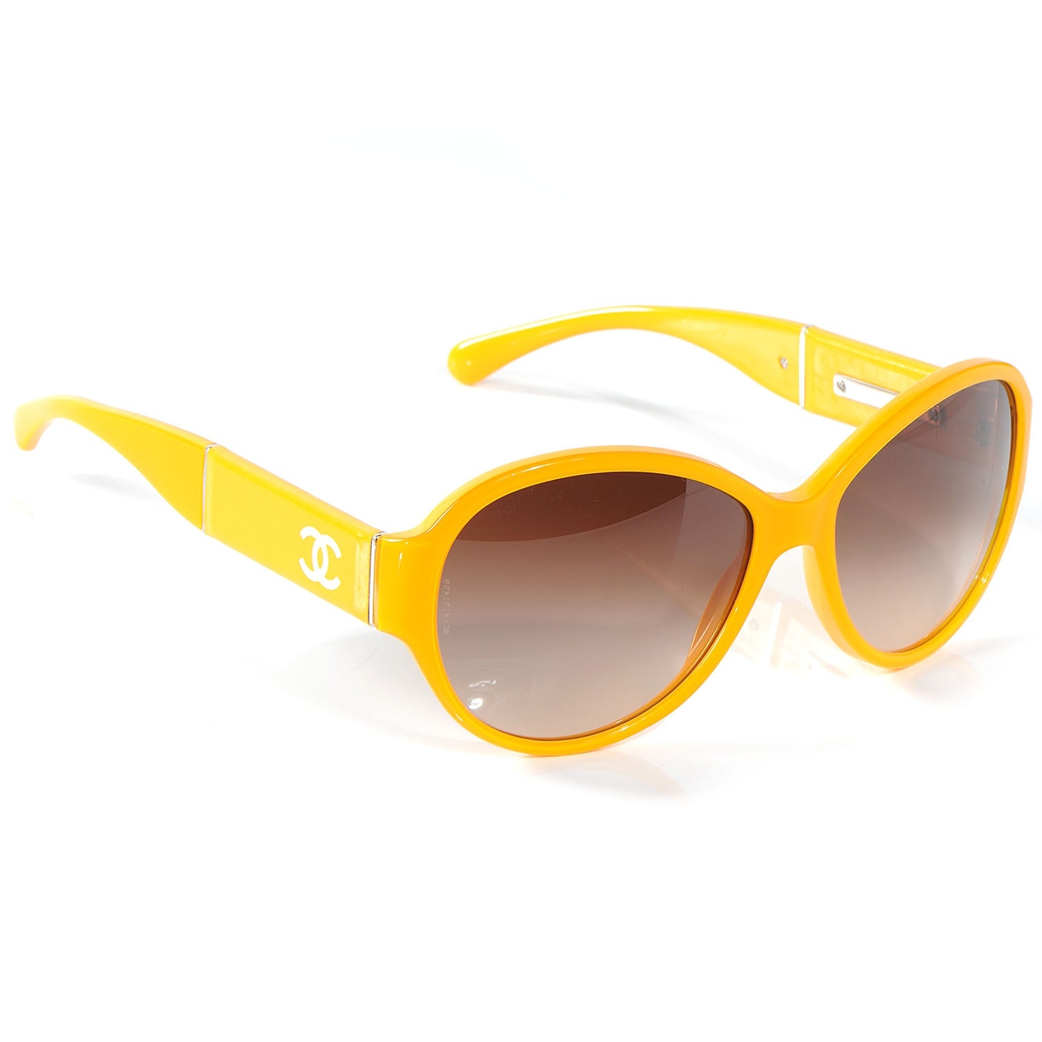 Chanel CC Logo Sunglasses Yellow 5229Q 3 of 5