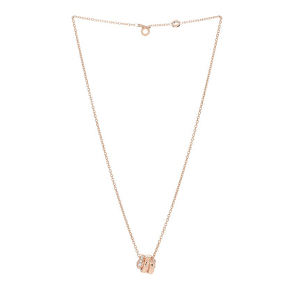 Bulgari 18K Rose Gold Diamond Serpenti Viper Demi Pave Pendant Necklace 2 of 5