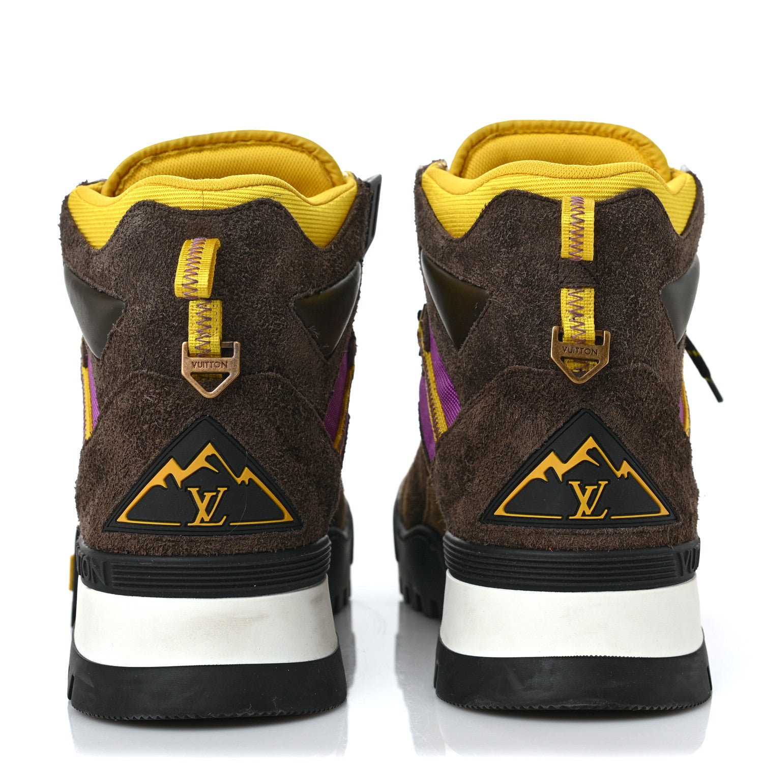 Louis Vuitton Suede Calfskin Mens LV Hiking Ankle Boots 9.5 Brown 5 of 8