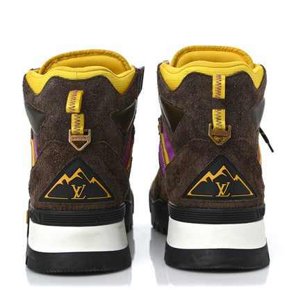 Louis Vuitton Suede Calfskin Mens LV Hiking Ankle Boots 9.5 Brown 5 of 8