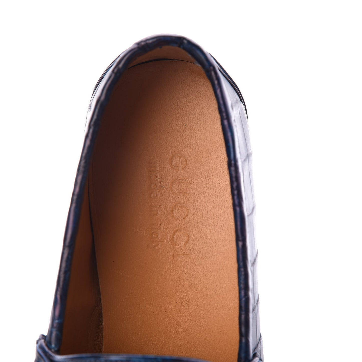 Crocodile Womens 1953 Horsebit Loafers 4.5 Blue