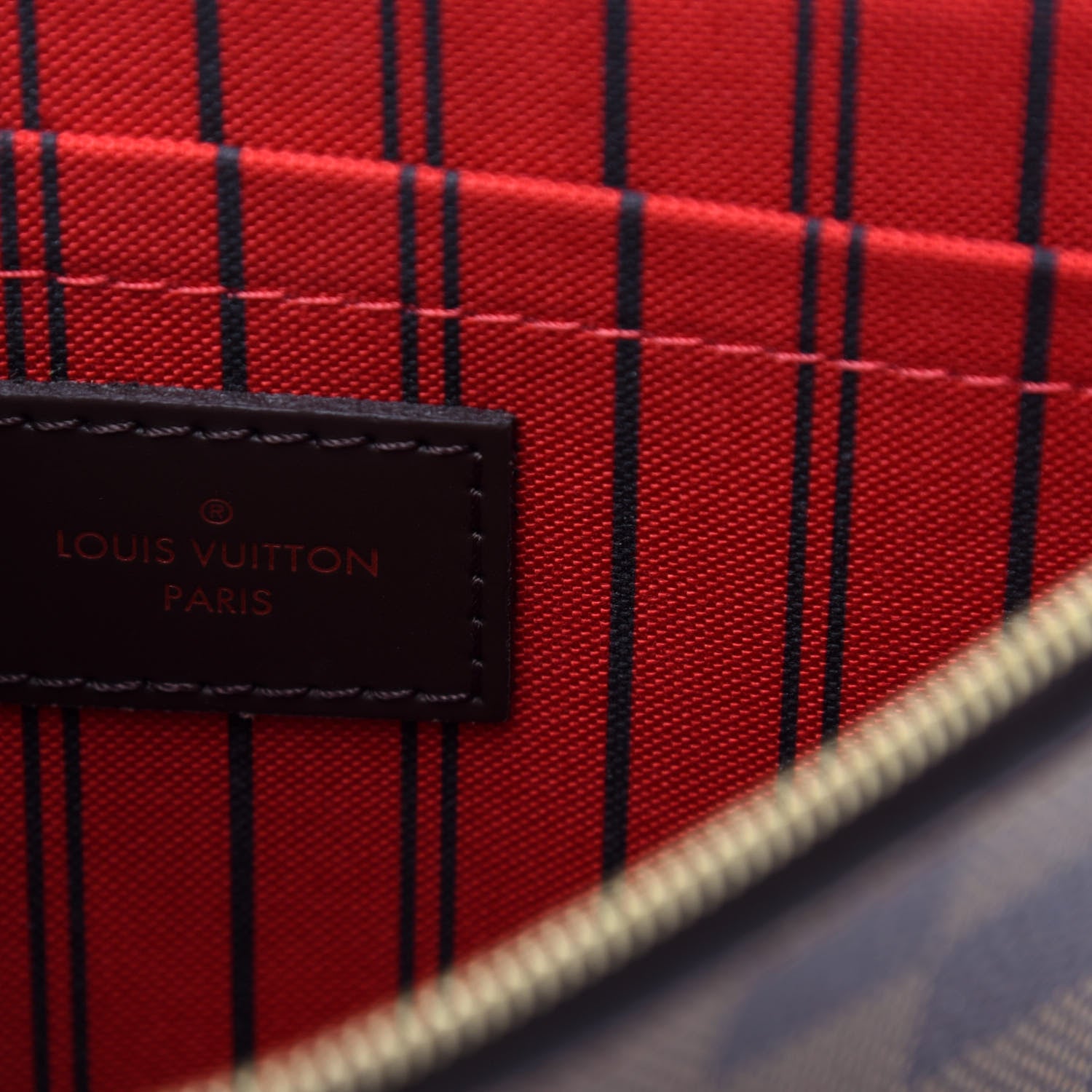 Louis Vuitton Damier Ebene Neverfull MM GM Pochette 6 of 7