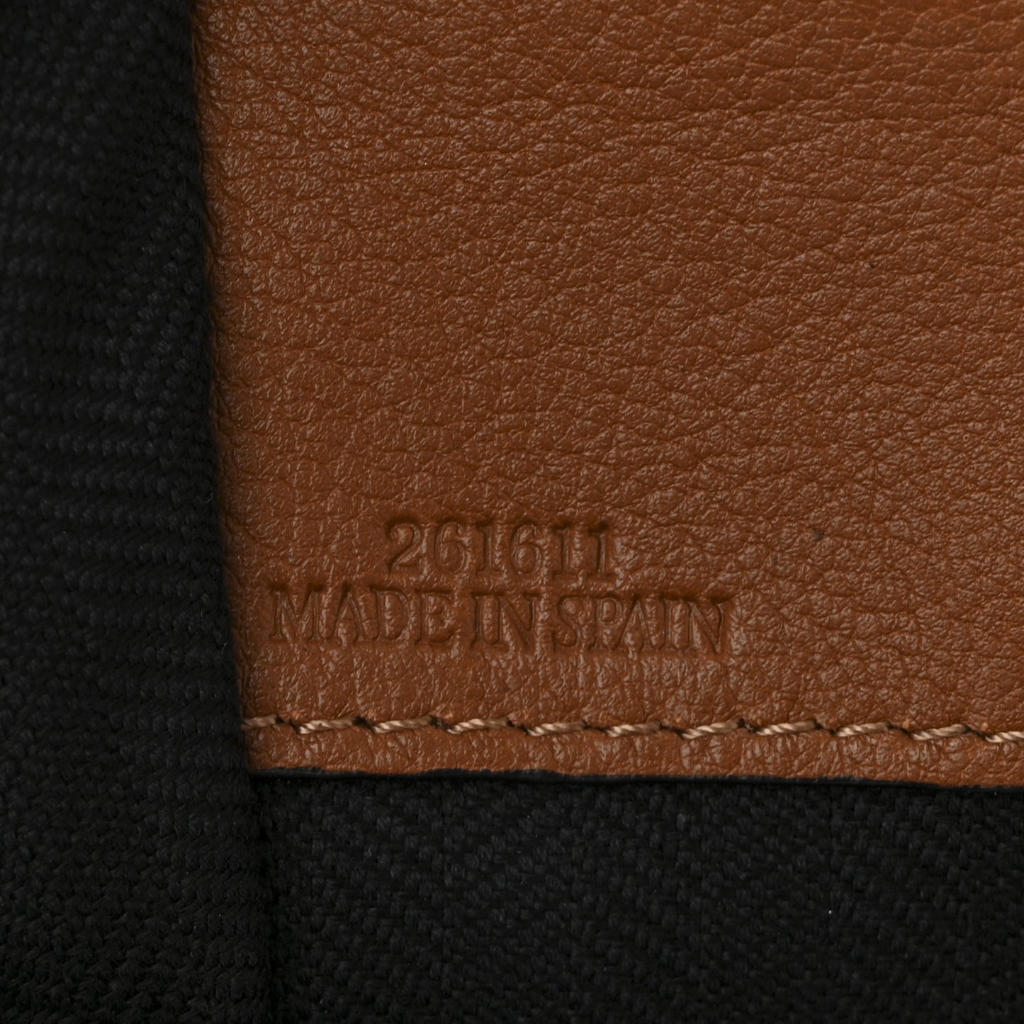 Calfskin Denim Medium Hammock Shoulder Bag  Tan