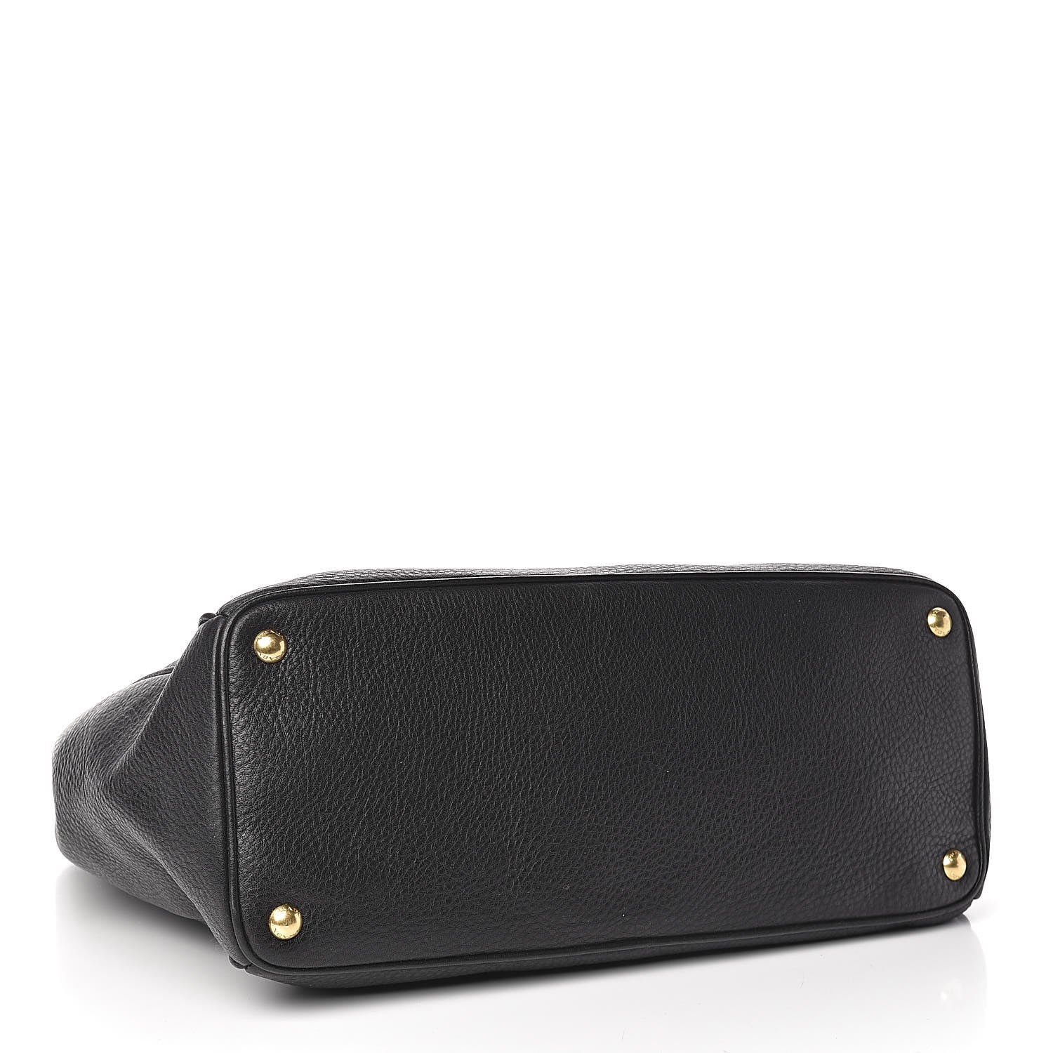 Prada Vitello Daino Tote Black 4 of 10