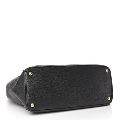 Prada Vitello Daino Tote Black 4 of 10