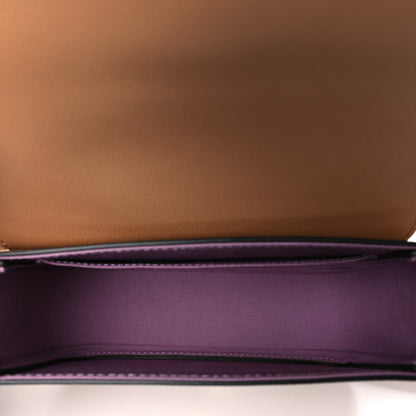 Versace Grained Calfskin La Medusa Flap Shoulder Bag Brown 5 of 8