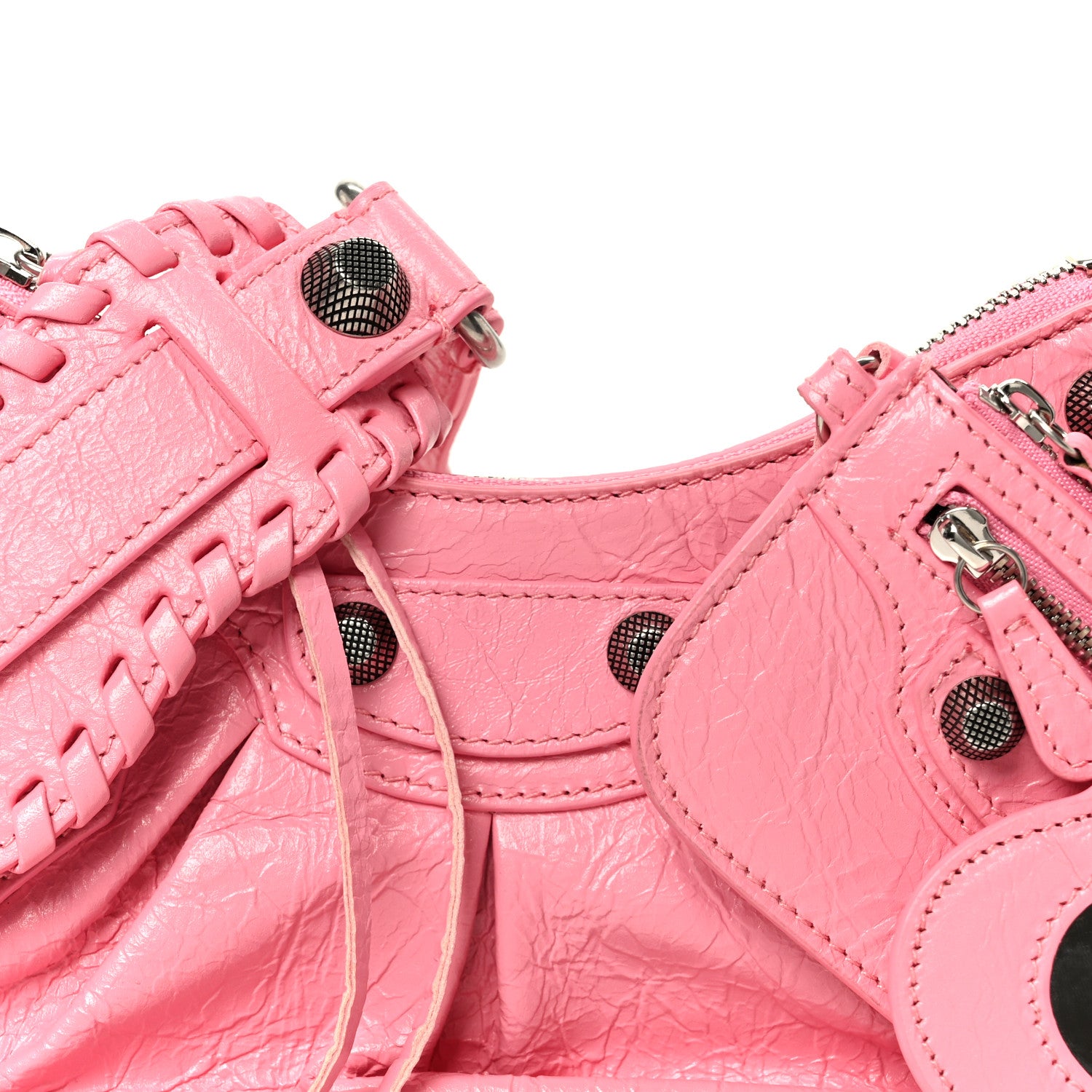 Balenciaga Agneau Arena XS Le Cagole Shoulder Bag Sweet Pink 8 of 10