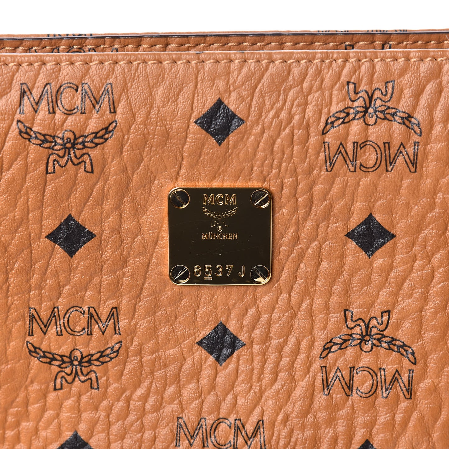 Visetos Small Zip Pouch Cognac