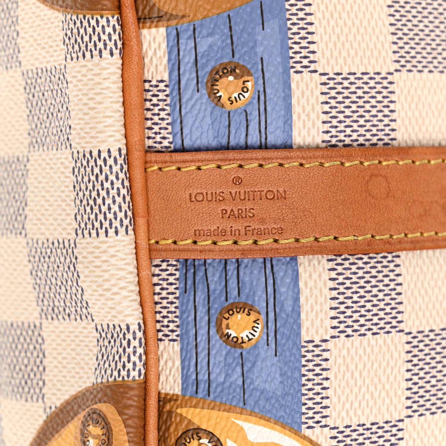 Louis Vuitton Damier Azur Summer Trunks Speedy Bandouliere 30 7 of 24