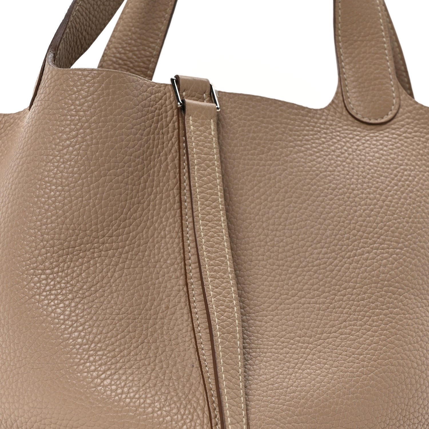 Hermes Taurillon Clemence Picotin Lock 22 MM Argile 1722157