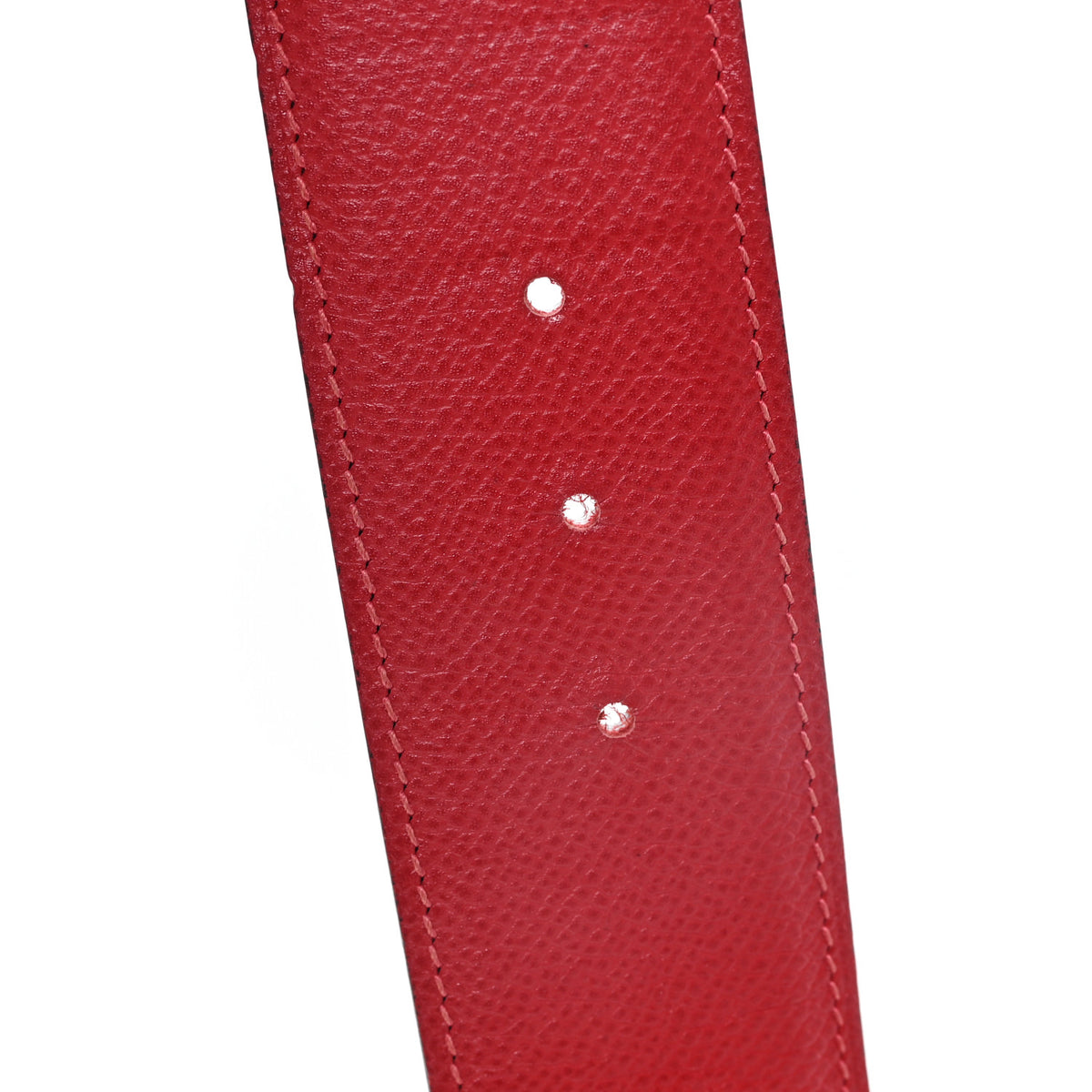 Hermes Swift Epsom Medor H Belt 85 34 Chocolate Rouge Casaque 4 of 4