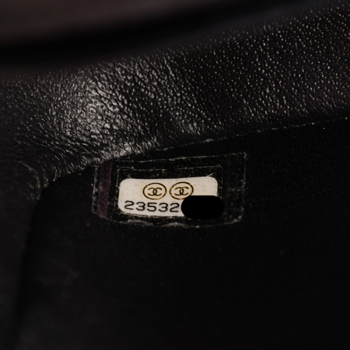 Lambskin Quilted Extra Mini V For Victory Flap Black