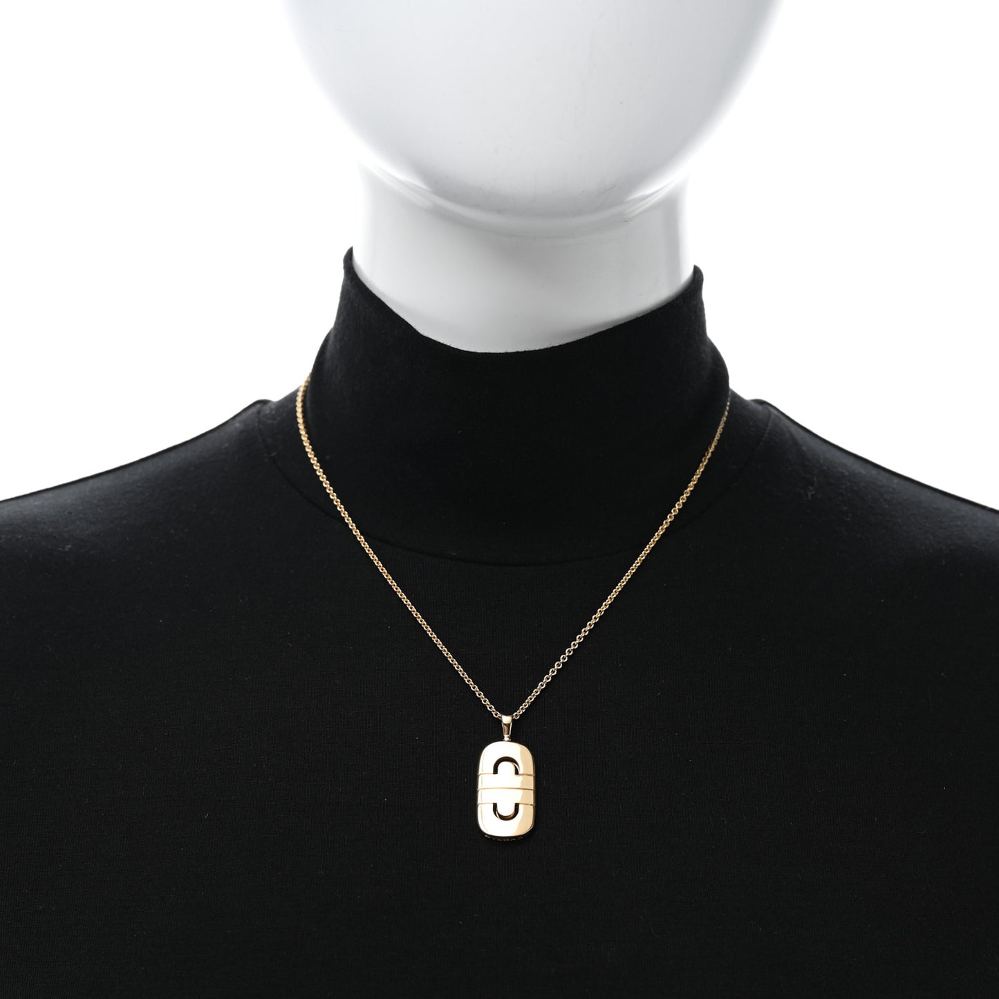 18K Yellow Gold Parentesi Pendant Necklace