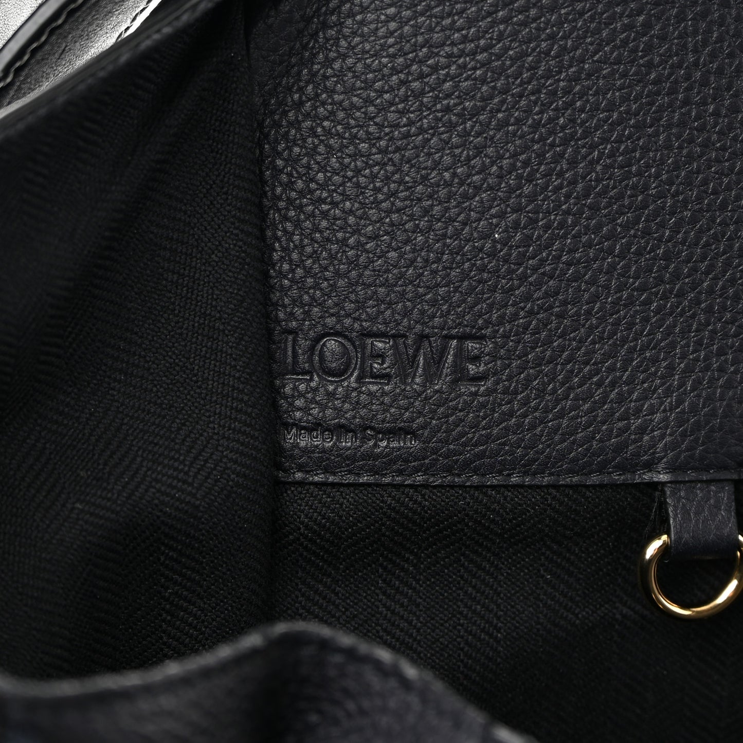 Calfskin Medium Hammock Shoulder Bag Midnight Blue Black
