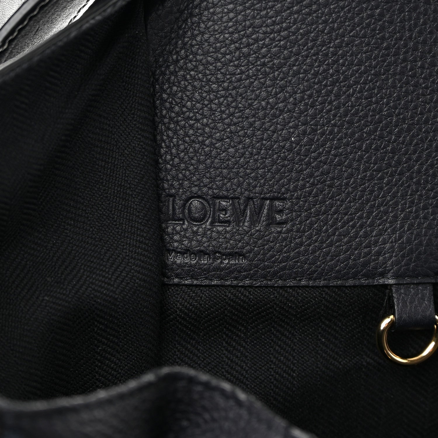 Loewe Calfskin Medium Hammock Shoulder Bag Midnight Blue Black 6 of 12