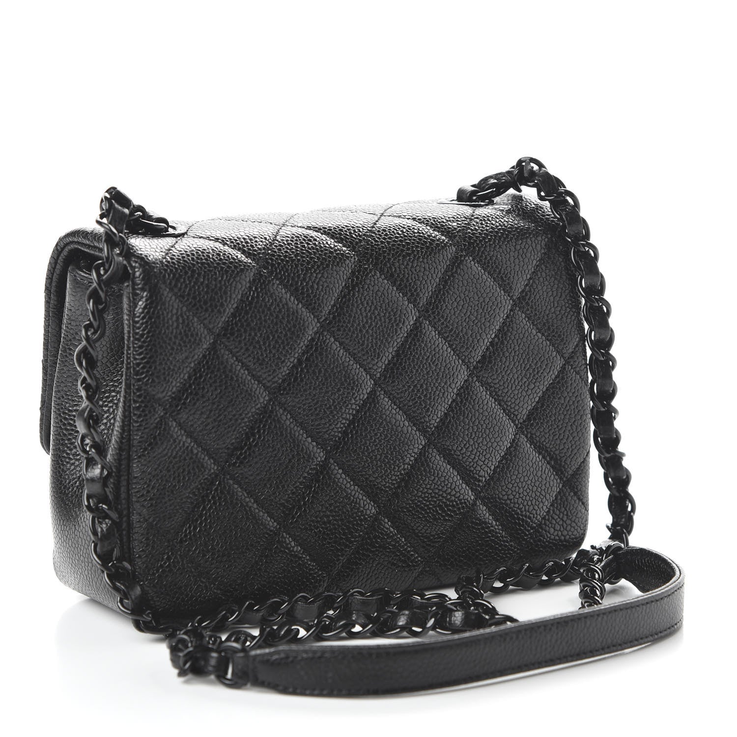 Chanel Caviar Quilted Incognito Mini Square Flap Black 3 of 10