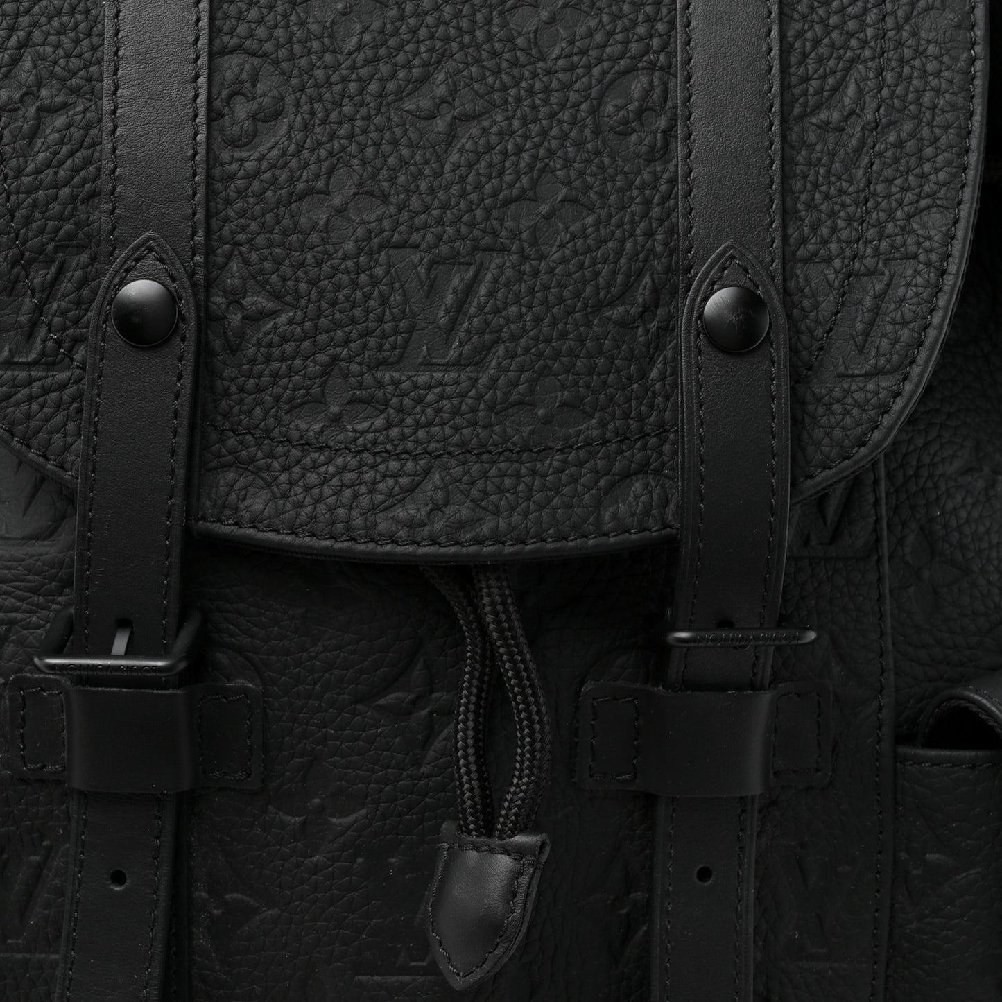 Taurillon Monogram Christopher MM Backpack Black