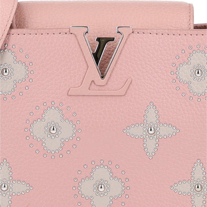 Louis Vuitton Taurillon Studded Flowers Capucines BB Magnolia 7 of 9
