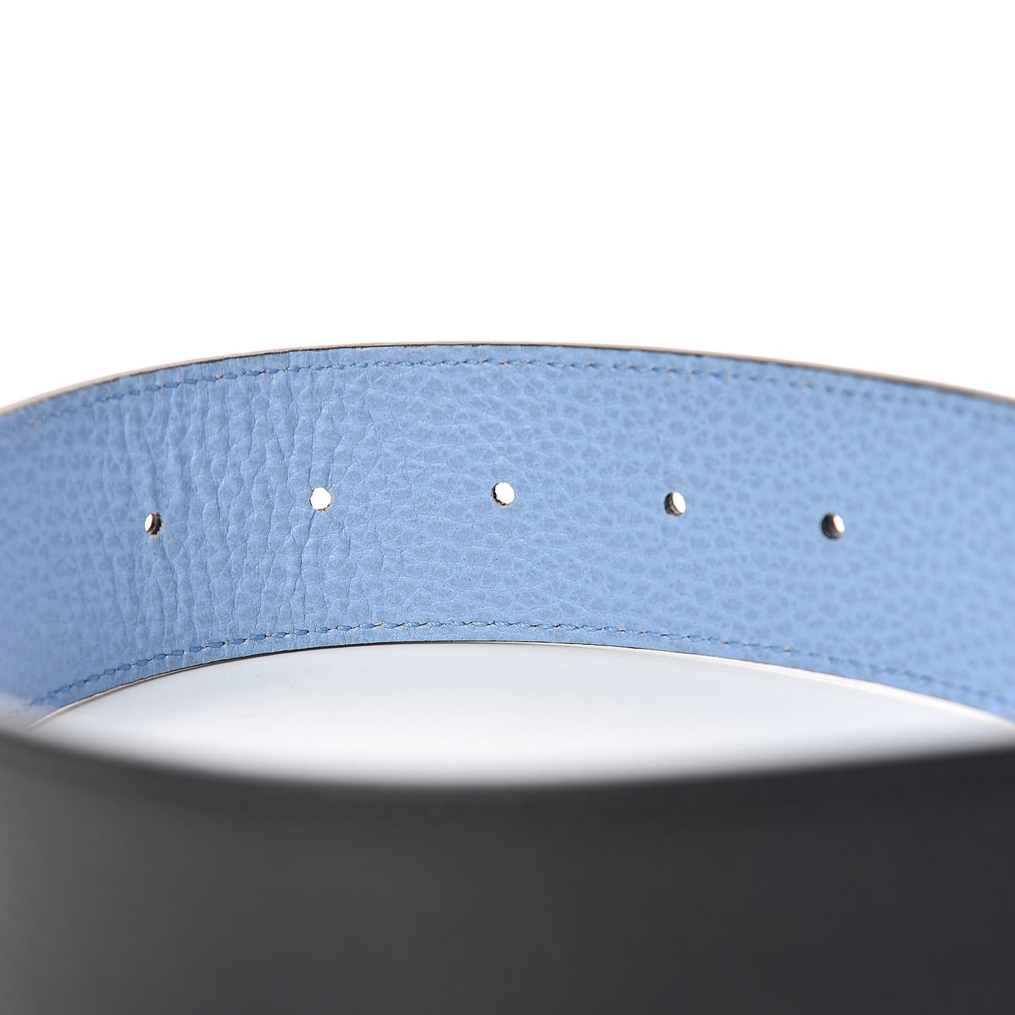 Dollar Calfskin 1973 Reversible Belt 90 36 Black Mineral Blue