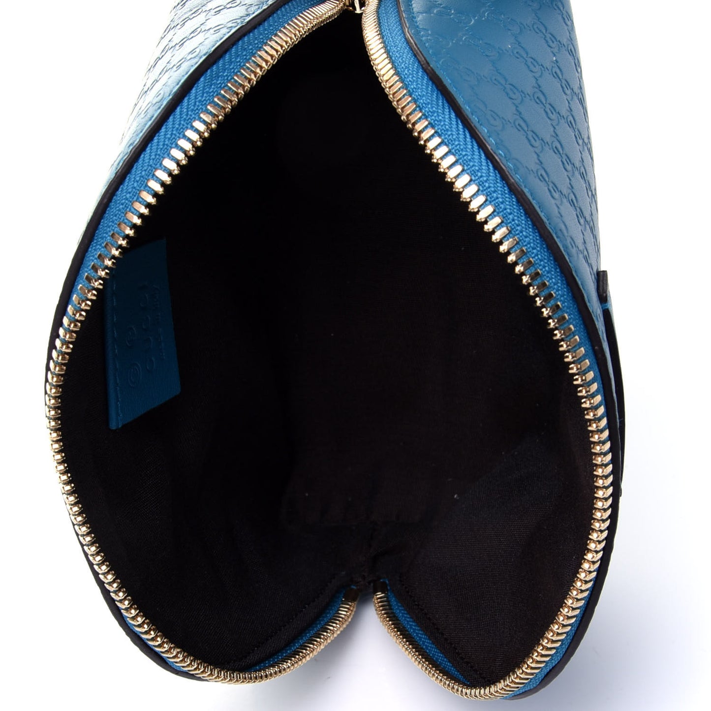 Microguccissima GG Cosmetic Case Deep Cobalt