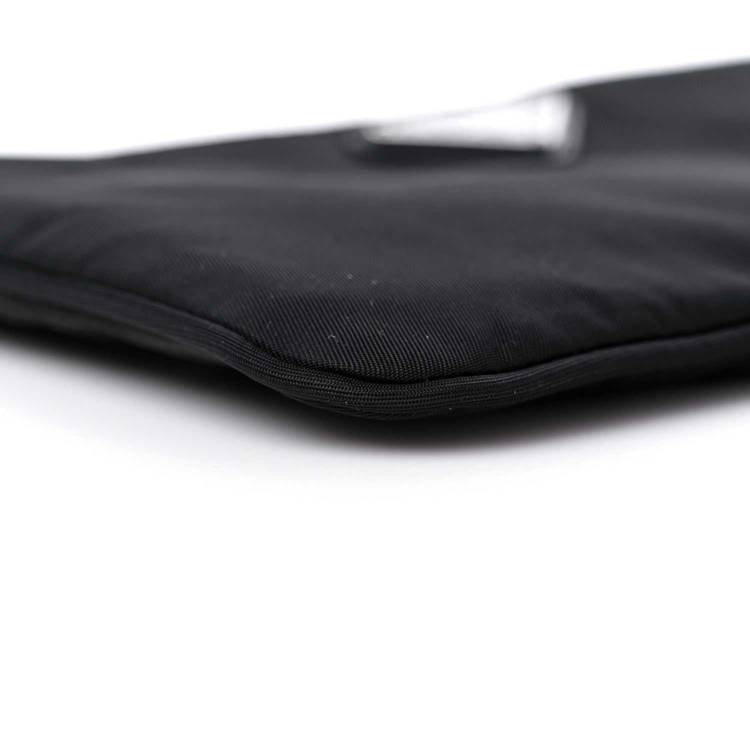 Prada Re-Nylon Saffiano Pouch Wristlet Black 7 of 8