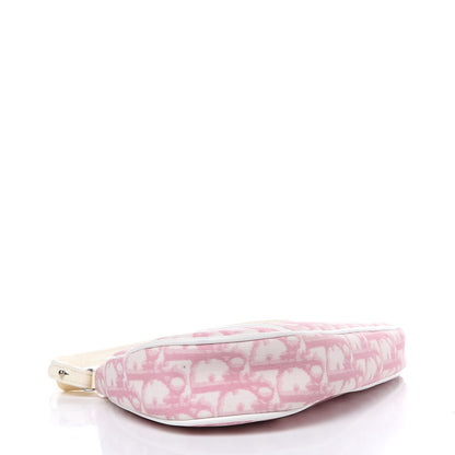 Christian Dior Monogram Mini Saddle Pochette Pink 4 of 15