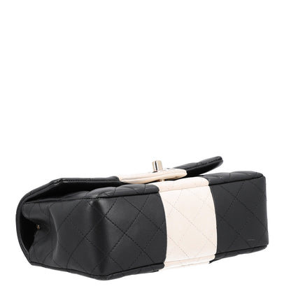 Chanel Lambskin Quilted Mini Rectangular Flap White Black 4 of 10