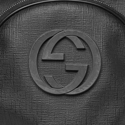 Gucci Coated Canvas Interlocking G Travel Backpack Black 15 of 15