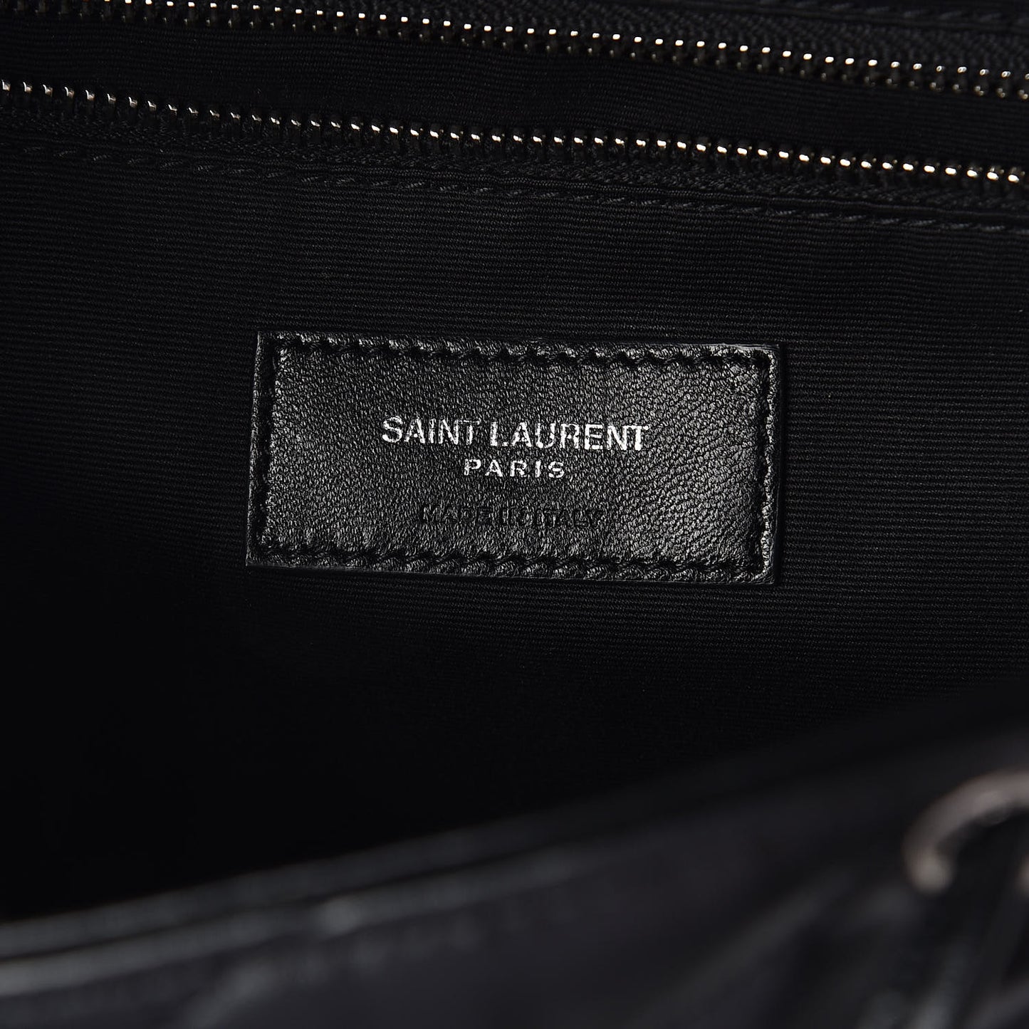 Calfskin Y Quilted Monogram Small Loulou Backpack Black