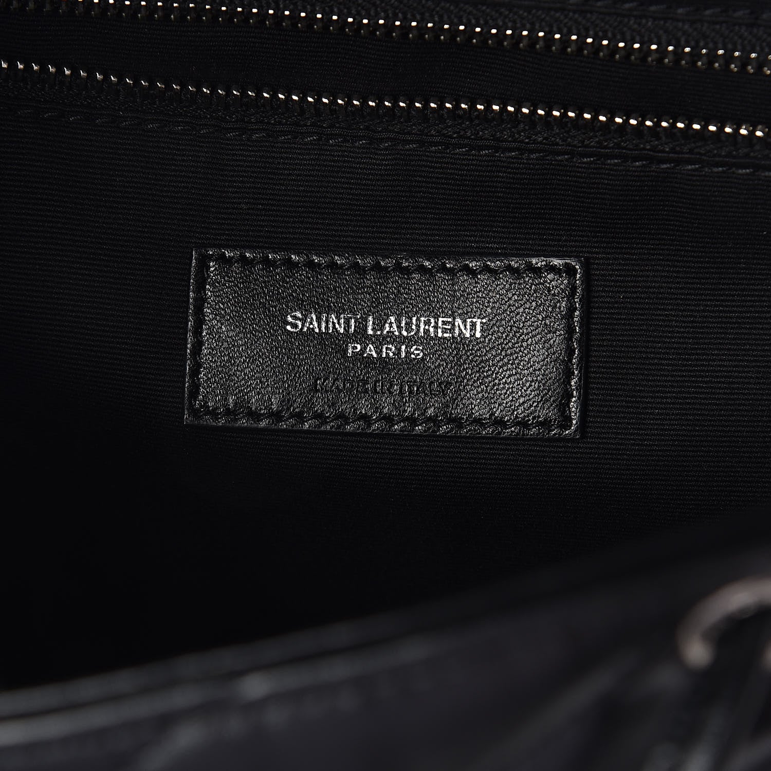Saint Laurent Calfskin Y Quilted Monogram Small Loulou Backpack Black 6 of 10