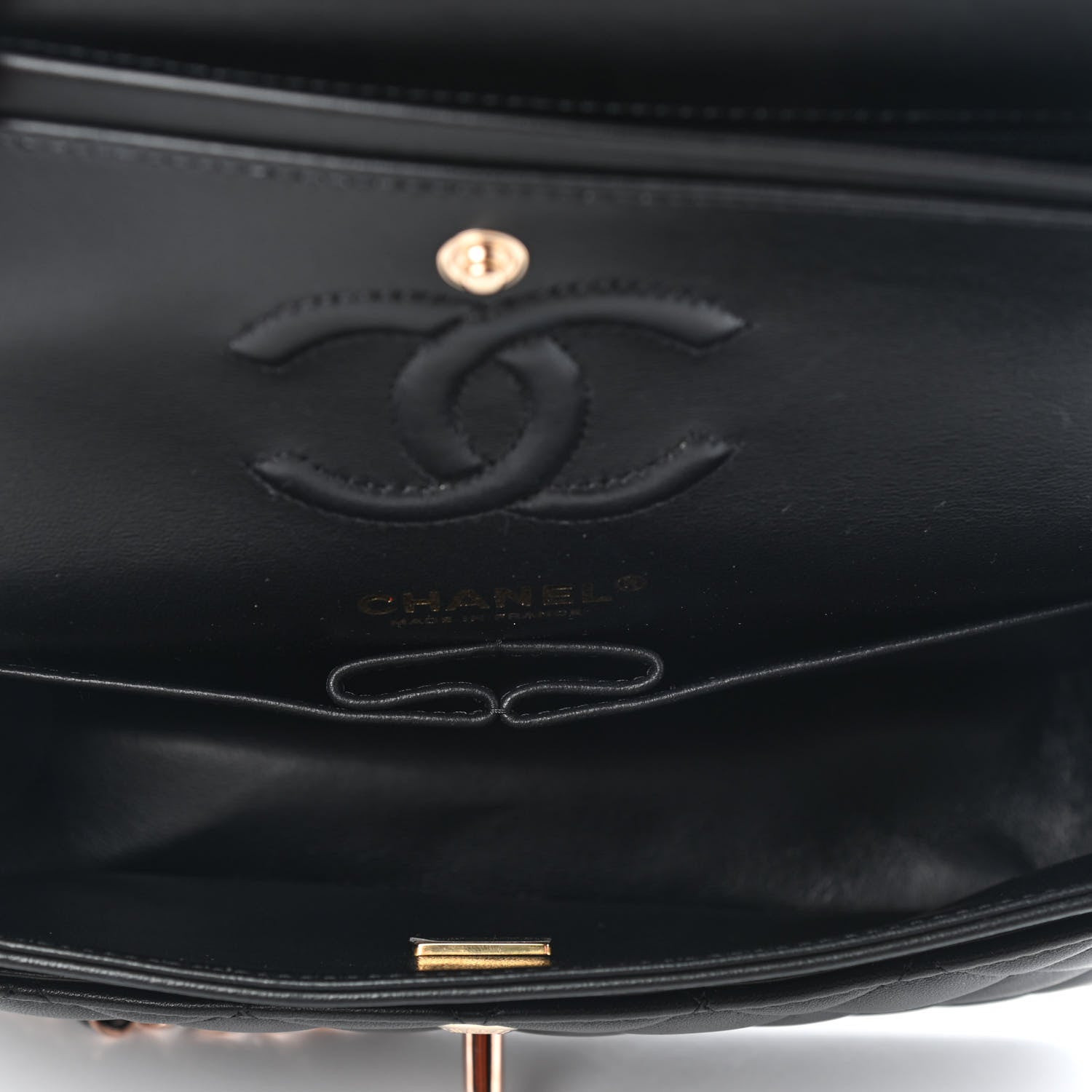 Chanel Lambskin Quilted Small Double Flap Black 4 of 8