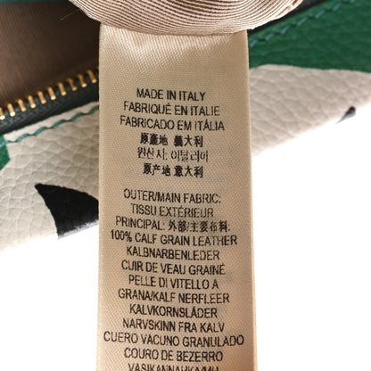 Burberry Prorsum Grained Calfskin Print Pouch Lawn Green Aqua Green 8 of 9