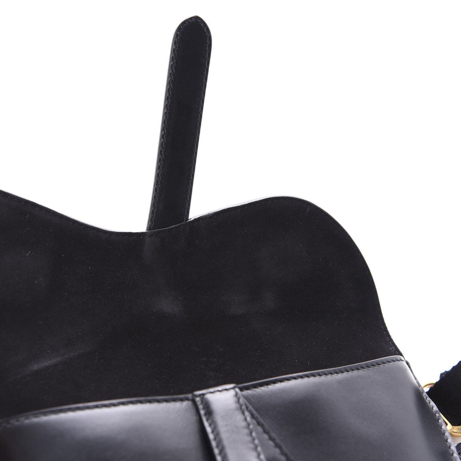 Christian Dior Calfskin Saddle Belt Bag Black 5 of 11