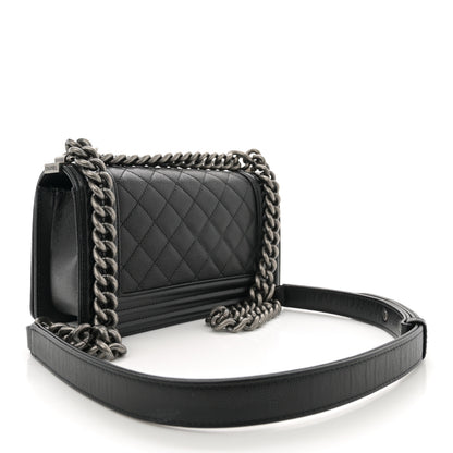 Chanel Caviar Quilted Small Boy Flap Black 3 of 12