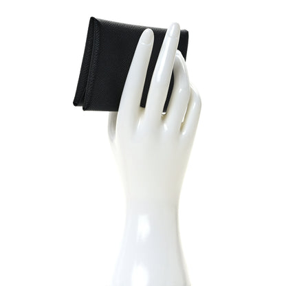 Hermes Epsom Calvi Duo Card Case Black 2 of 7