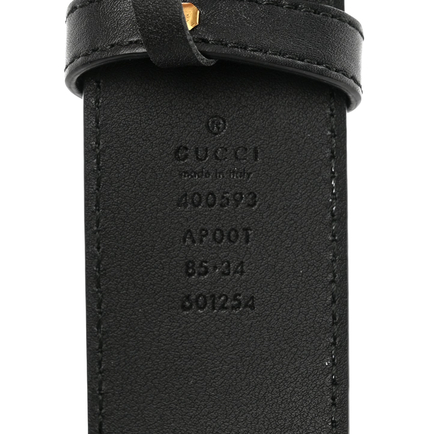 Calfskin Double G 40mm Belt 85 34 Black