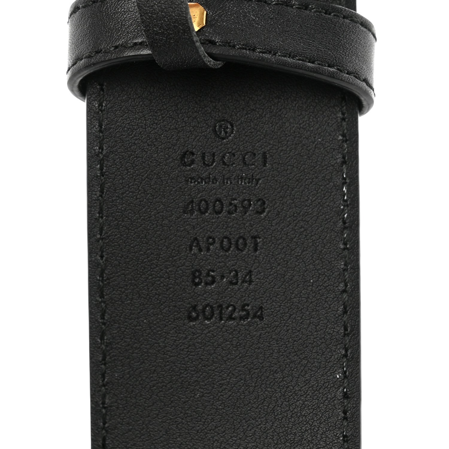 Gucci Calfskin Double G 40mm Belt 85 34 Black 5 of 9