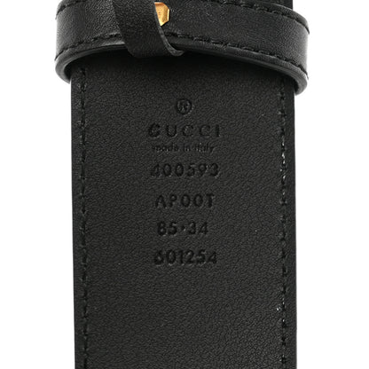 Gucci Calfskin Double G 40mm Belt 85 34 Black 5 of 9