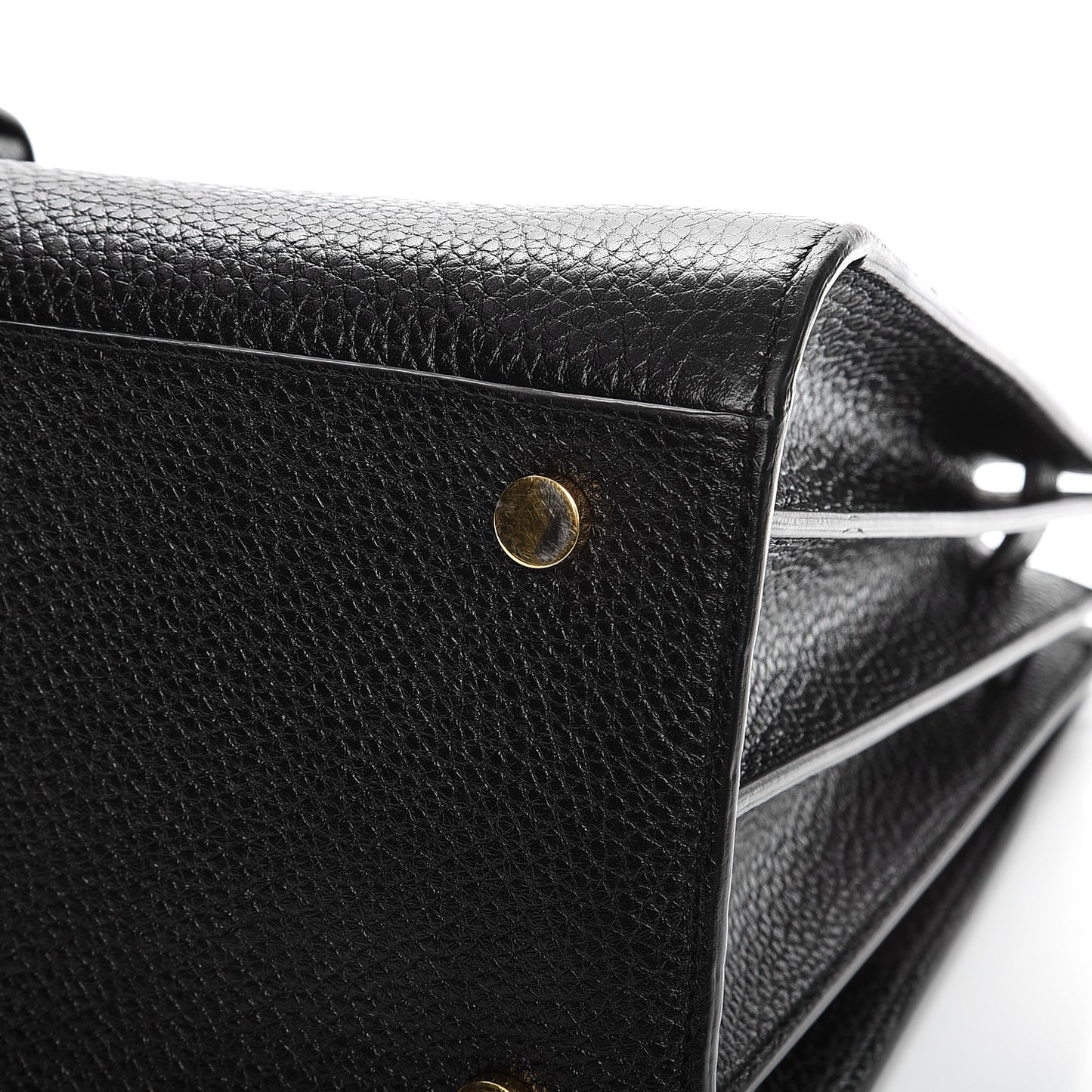 Grained Calfskin Small Sac De Jour Black