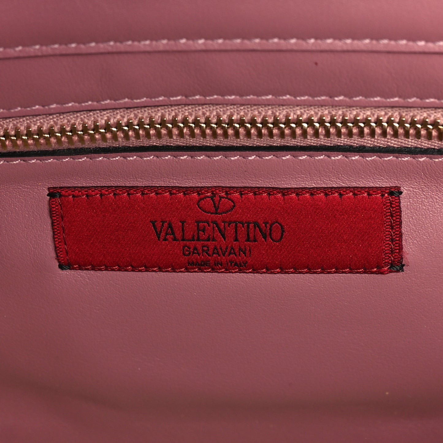 Vitello Small Rockstud Tote Antique Rose