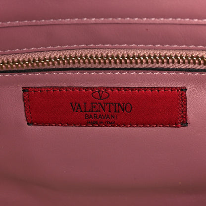Valentino Garavani Vitello Small Rockstud Tote Antique Rose 6 of 8