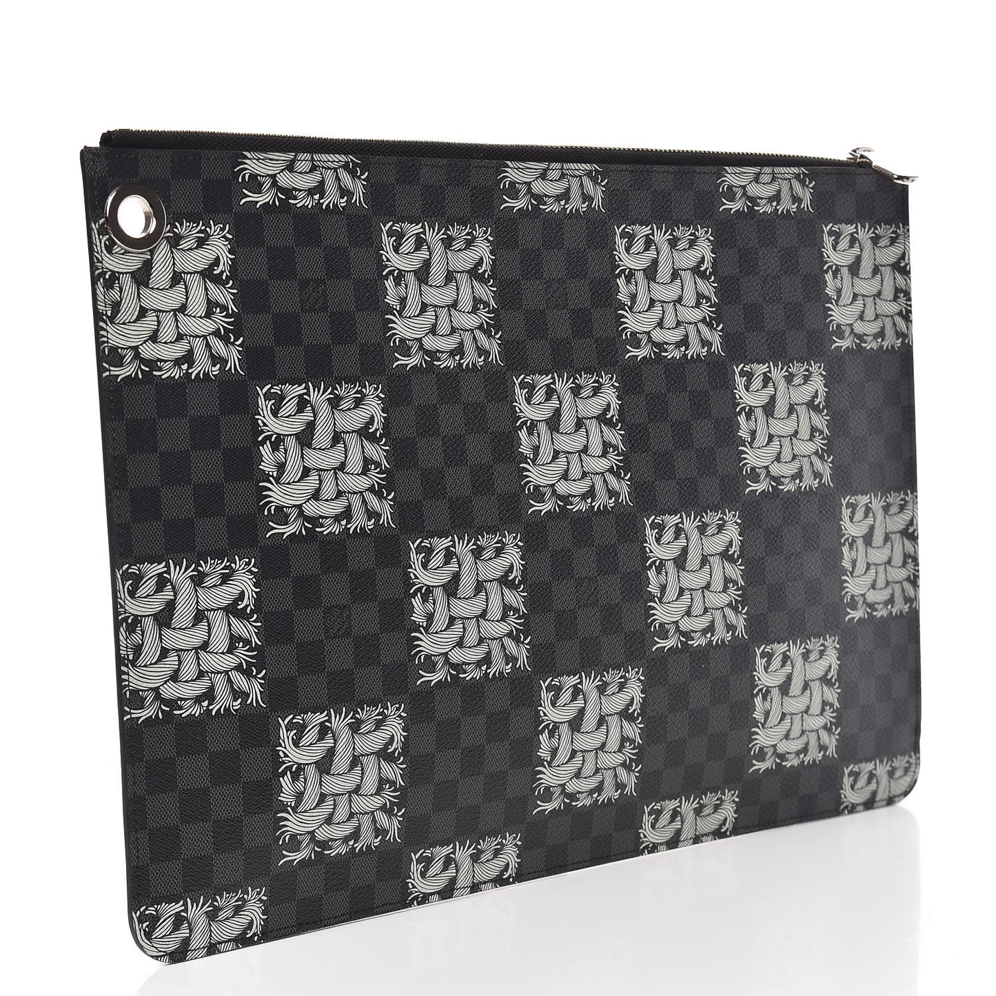 Damier Graphite Rope Pochette Joules GM White