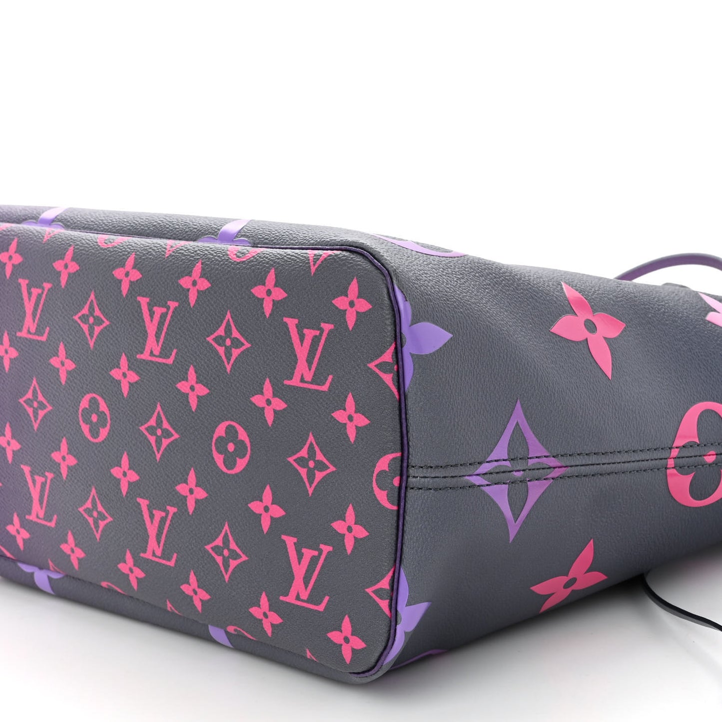 Monogram Giant Spring In The City Neverfull MM Midnight Fuchsia