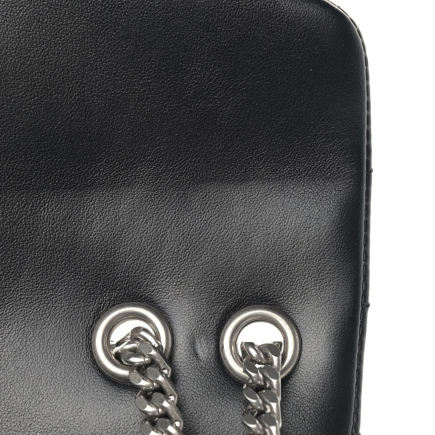 Saint Laurent Calfskin Y Quilted Monogram Small Loulou Chain Satchel Black 11 of 12