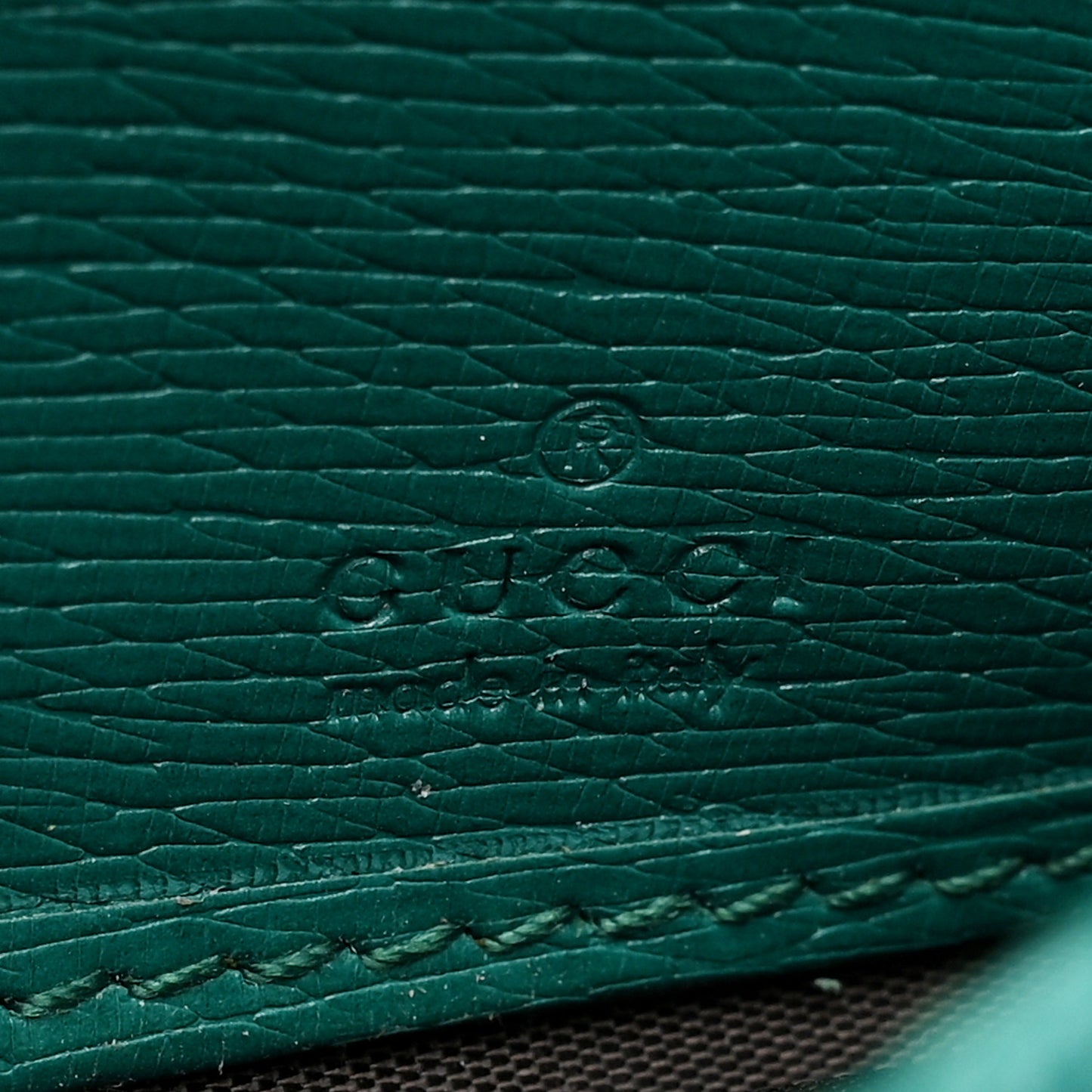 Calfskin Blooms Print Continental Wallet Bright Emerald Multicolor