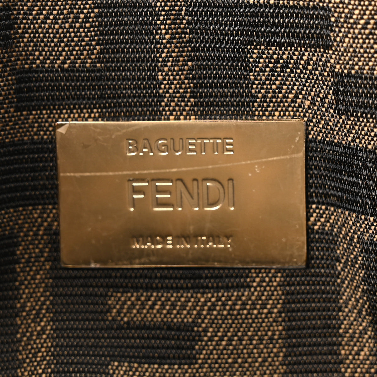 Hazelnut Stitch Raffia Baguette Beige