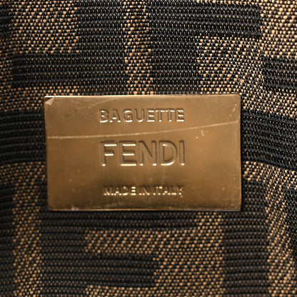 Fendi Hazelnut Stitch Raffia Baguette Beige 6 of 10
