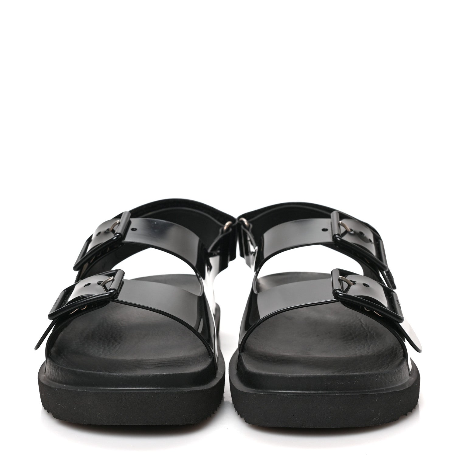 Gucci Rubber Mini Double G Womens Isla Dad Sandals 37 Black 2 of 8