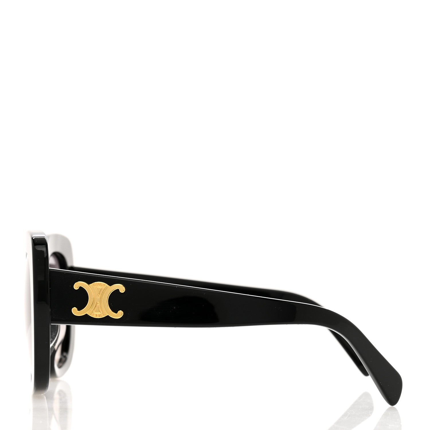 Celine Acetate Triomphe 01 Square Sunglasses CL 40226U Black 3 of 7